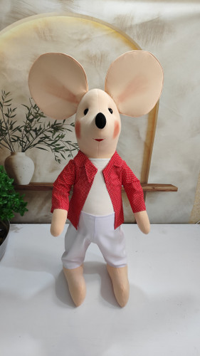 عروسک موش دستدوز یک متری مدل فانتزی | برند عروسک ترنم | پارچه غواصی درجه یک